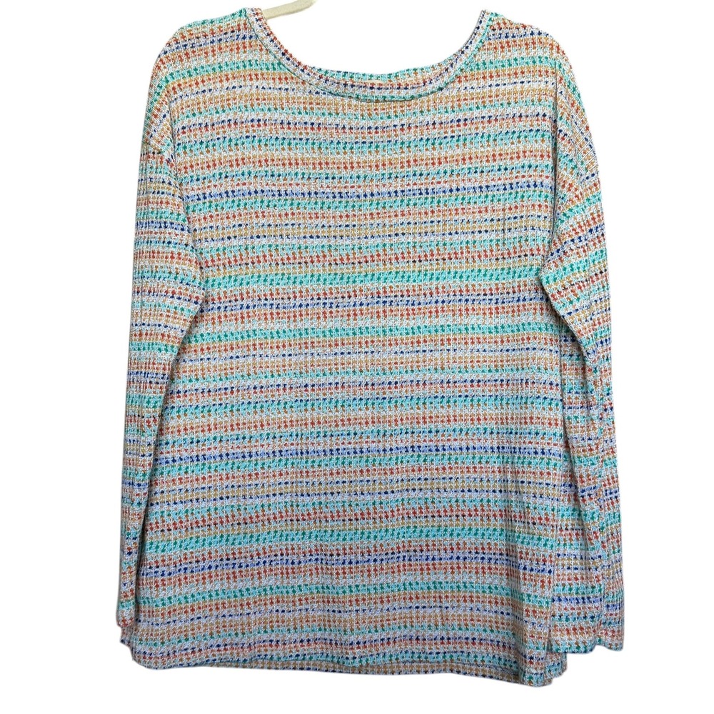 Haptics by Holly Harper Striped Knit Top Multicolor - Large